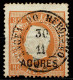 Açores, 1871, # 21f Dent. 13 1/2, Dente Curto, Used - Açores
