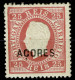 Açores, 1871, # 19f Dent. 13 1/2, Sob. C, Tipo II, MH - Açores