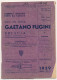 1939 BRESCIA DEPLIANT FABBRICA ITALIANA FERRI DA TAGLIO COLTELLI GAETANO FUGINI - Advertising