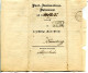 PRUSSE - 30.6.1854 - Post-Insinuations-Dokument - ZEITZ Nach NAUMBURG (voir Description) - Briefe U. Dokumente