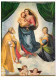 Art - Peinture Religieuse - Rafael - Sixtinische Madonna - Gemaldegalerie Dresden - CPM - Voir Scans Recto-Verso - Quadri, Vetrate E Statue