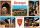 01 - Pérouges - Multivues - Blasons - Cité Médiévale - Vieilles Pierres - CPM - Voir Scans Recto-Verso - Pérouges