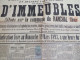 ● Affiche 1893 Vente Immeubles à Ranchal - Labrosse / Busseuil / Accary / Pongibaud - Me Mozoyer Durand à Poule - Timbre - Affiches