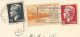 MONACO - 3 STAMP 43 FR. FRANKING (Yv. #367, #311A AND #368) ON PC (VIEW OF MONACO) TO BELGIAN CONGO - 1952 - Covers & Documents