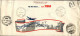 1957-Israele Cat.Pellegrini N.770 Euro 100, I^volo TWA Jetstream Lydda Roma Del  - Luchtpost