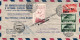 1947-busta Affr. Posta Aerea L.6+coppia Posta Aerea L.5 Rondini Con Erinnofilo V - Vignetten (Erinnophilie)