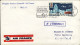 1969-France Francia Air France I^volo Caravelle Lione-Milano Del 1 Aprile Annull - Storia Postale