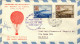 1958-San Marino I^volo Per Pallone Aerostatico Affr. S.2v."francobolli Regno Di  - Airmail