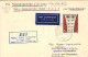 1959-Germania Cartolina I^volo Roma-Oslo Via Caravelle Bollo Blu SAS Roma Copenh - Covers & Documents