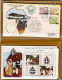 Vaticano-1982 Folder Contenente 11 Aerogrammi+11 Cartoncini+foglietto 4 Valori E - Poste Aérienne