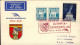 1960-Autriche Osterreich Austria Con Bollo I^volo Olimpico AUA Vienna Roma 3 Del - Sonstige & Ohne Zuordnung