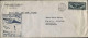 1939-U.S.A. I^volo FAM 18 New York-Azzorre Affr. Posta Aerea 30c.azzurro Globo A - 1c. 1918-1940 Storia Postale