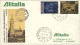 San Marino-1974 Busta Alitalia I^volo Caravelle AZ 524 Milano Budapest Del 3 Mag - Luchtpost