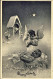 1945-cartolina Buon Natale Affrancata 20c.Imperiale Senza Fasci+60c.Democratica - Birth