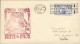 1950-U.S.A. I^volo TWA New York Milano Del 2 Febbraio Cachet Amaranto - Other & Unclassified