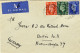 1942-Gran Bretagna Diretto In Germania Con Bella Affrancatura Tricolore - Storia Postale