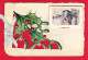Vieux Papiers-82D01 Petit Calendrier 1917 (complet) Attaché Sur Une Carte Postale, BE - Kleinformat : 1901-20
