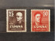 España. 1947. Estado Español. Edifil 1015 Y 1016. Nuevos ** MNH - Neufs