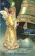 HOLIDAYS, CELEBRATION, CHRISTMAS, ANGEL, BELL, SWITZERLAND, POSTCARD - Autres & Non Classés