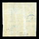 ** N°8b, Non émis, 20c Bleu Sur Azuré Bord De Feuille, Fraîcheur Postale. SUPERBE. R.R. (signé Calves/certificat)  Quali - 1849-1850 Cérès