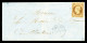 O N°9, 10c Bistre-jaune, Quatre Belles Marges Avec Voisin Obl Pc + Càd De 'CHALLANS' Sur Lettre Du 4 Sept 1854. TTB (cer - 1849-1876: Classic Period