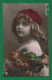 Carte Fantaisie Enfant - Portrait Fillette , Fleurs - Cheveux Bouclés - Girl - Maedchen - Grete Reinwald ? - Portraits