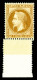 ** N°28A, 10c Bistre-brun, Bord De Feuille, Fraîcheur Postale. SUP (certificat)  Qualité: ** - 1863-1870 Napoleon III With Laurels