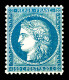 ** N°37, 20c Bleu, Très Bon Centrage, Fraîcheur Postale. SUP (certificat)  Qualité: ** - 1870 Siège De Paris