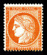 ** N°38, 40c Orange, Fraîcheur Postale. SUP (certificat)  Qualité: ** - 1870 Beleg Van Parijs