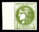 ** N°39C, 1c Olive Rep 3, Bord De Feuille, Fraîcheur Postale, TTB  Qualité: ** - 1870 Ausgabe Bordeaux