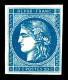 ** N°45B, 20c Bleu Type II Report 2, Fraîcheur Postale. SUPERBE. R. (certificats)  Qualité: ** - 1870 Bordeaux Printing