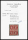 * N°49, 80c Rose En Bloc De Quatre, Belles Marges. TTB (signé Brun/Certificats)  Qualité: *  Cote: 3500 Euros - 1870 Bordeaux Printing