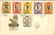 1960-Ungheria Hungary Magyar S.11v." Olimpiadi Di Roma"su Due Fdc Illustrate - FDC