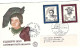 1980-San Marino S.2v."Europa Personaggi Celebri"su Fdc Illustrata - Luchtpost