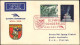 1960-Autriche Osterreich Austria Con BolIo I^ Volo Olimpico AUA Vienna Roma "3"  - Poste Aérienne