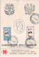 1957-cartolina 12 Mostra Filatelica Biella Affrancata S.2v.Europa Con Annullo Sp - Manifestations