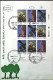 1981-Israele Foglietto S.9 Valori Alberi Della Terra Santa Su Fdc - FDC