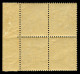 ** N°67, 20c Brun-lilas Type I, Bloc De Quatre Bord De Feuille, Fraîcheur Postale, Très Bon Centrage. SUPERBE. R.R.R (ce - 1876-1878 Sage (Tipo I)