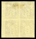 * N°95e, 5F Violet Sur Lilas Non Dentelé En Bloc De Quatre Bord De Feuille Latéral (1ex**), Fraîcheur Postale. TTB (cert - 1876-1898 Sage (Type II)