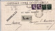 1944-R.S.I. Imperiale Soprastampata Coppia C.25 0 Imperiale Coppia Lire 1 Su Pie - Storia Postale