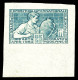 ** Non émis, 25c Potier, épreuve En Bleu-vert Sur Papier Gommé, Bdf. SUP. R.R. (certificat)  Qualité: ** - Unused Stamps