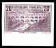 (*) N°262, Pont Du Gard, épreuve De Couleur: 20F Lilas Non Dentelé, Bord De Feuille Inférieur, SUPERBE Et RARE (certific - Unused Stamps