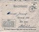 1946-Svezia Lettera Militare Da Ostersund Con Al Verso Bandella Fustellata Faltp - Other & Unclassified