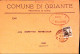1944-Monumenti C.25 II^tipo Isolato Su Busta Griante (6.9) Tariffa Ridotta Sinda - Marcophilie