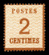 ** N°2b, 2c Brun-rouge, Burelage Renversé, Fraîcheur Postale. SUP (certificat)  Qualité: ** - Ungebraucht