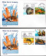 1979-SPAGNA FAUNA Serie Cpl. (2173/7) Su Due Fdc - Other & Unclassified