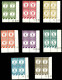 ** N°55/62, Série Recouvrements De 1927, Les 8 Valeurs En Bd4 Coins De Feuilles Datés (N°62: 1ex*). TTB. R. (certificat) - Taxe