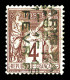 (*) N°2, 4c Lilas-brun Surchargé 4 Lignes Du 15 Fevrier. SUP. R.R.R (signé Brun/certificats)  Qualité: (*) - 1893-1947