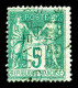 (*) N°3, 5c Vert Surchargé 4 Lignes Du 6 FEVRIER, SUP. R.R.R. (signé Brun/certificats)  Qualité: (*) - 1893-1947