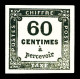 (*) N°9B, Non émis, 60c Noir, Très Jolie Pièce. TRES RARE. SUP (signé Calves/certificats)  Qualité: (*)  Cote: 4000 Euro - 1859-1959 Mint/hinged